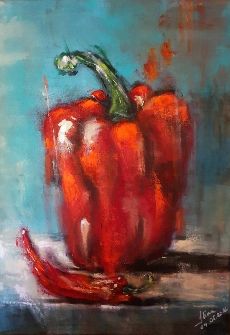 ArteDiAlina.com painting: Red Hot Chili Peppers